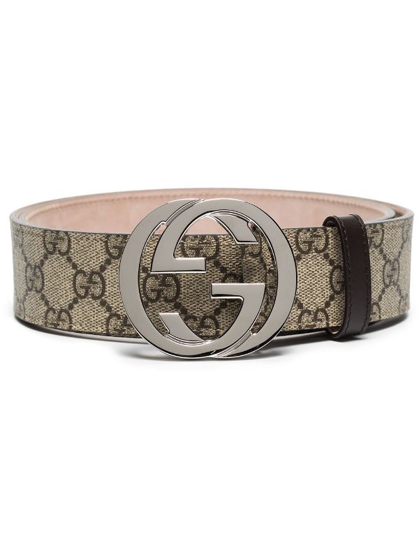 Gucci GG Supreme leather belt