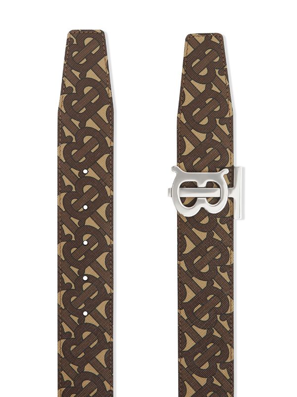 Burberry reversible monogram print belt