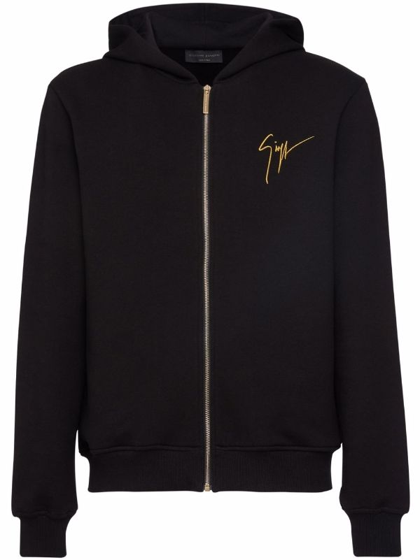 Giuseppe Zanotti LR-17 embroidered-logo zip hoodie