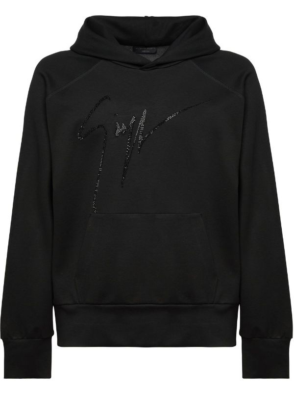 Giuseppe Zanotti crystal-embellished logo hoodie