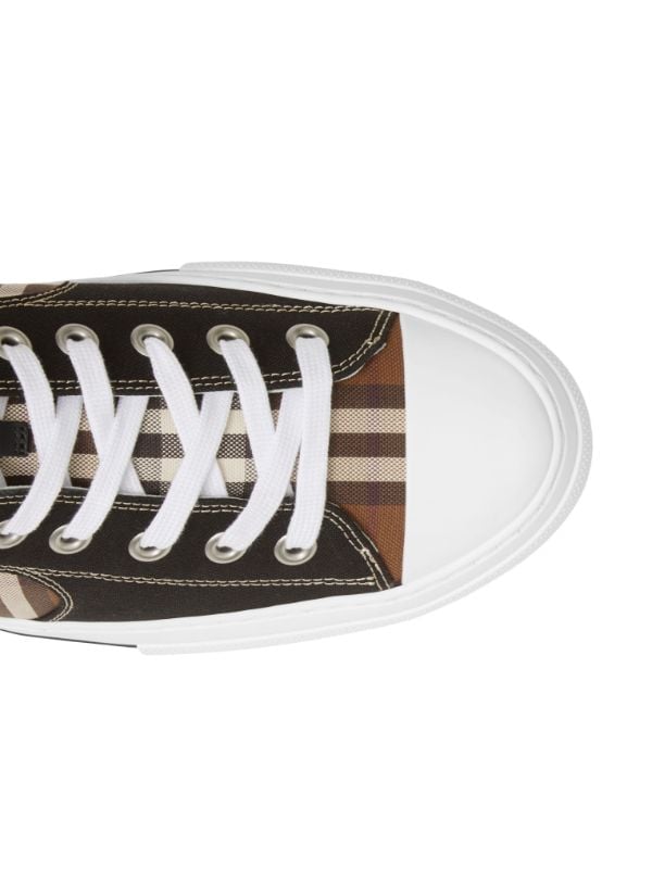 Burberry Vintage Check lace-up sneakers