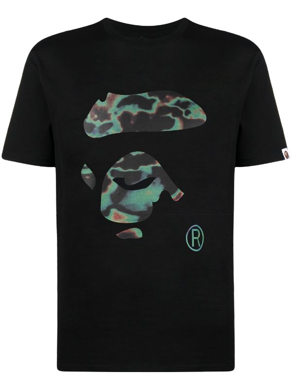 BAPE BLACK *A BATHING APE logo-print cotton T-shirt