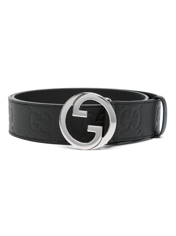 Gucci Blonde wide leather belt