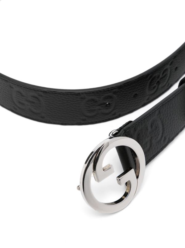 Gucci Blonde wide leather belt