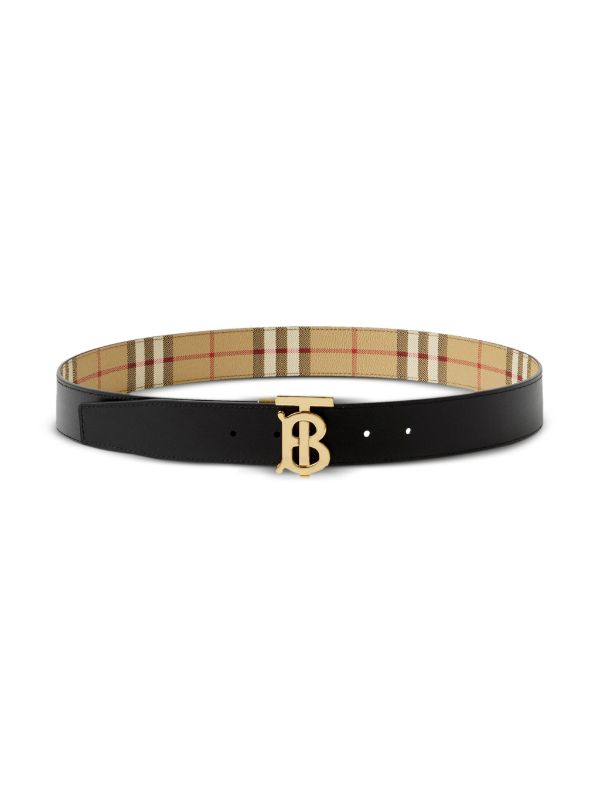 Burberry reversible check TB belt