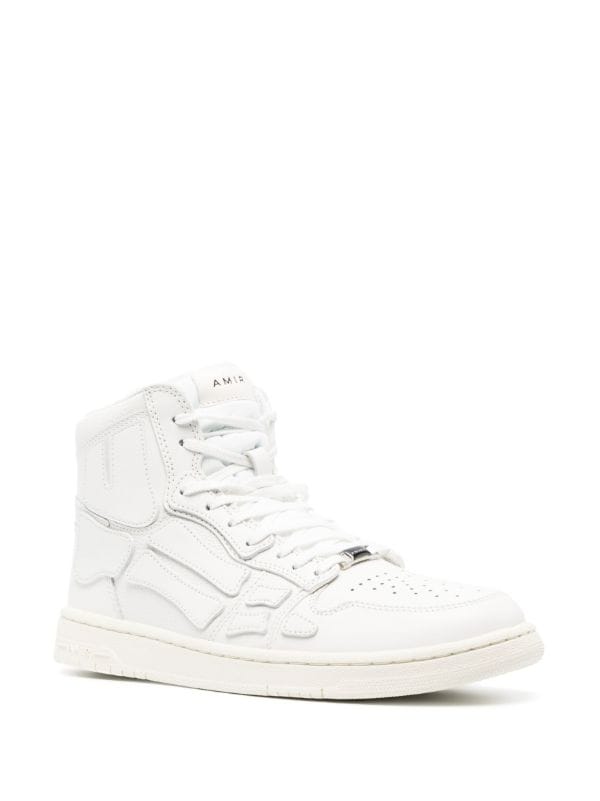 AMIRI Skel appliqué leather high-top sneakers