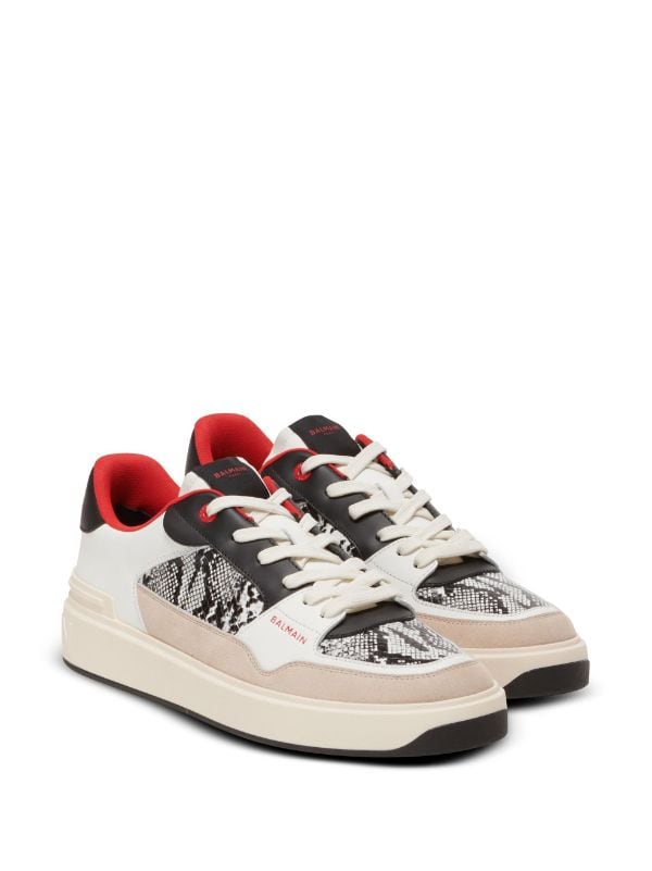 Balmain B-Court Flip snakeskin-effect sneakers