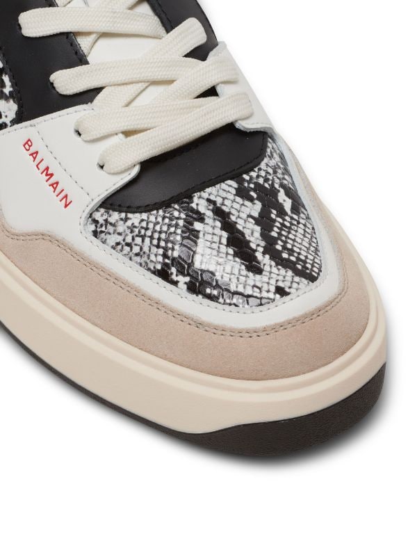 Balmain B-Court Flip snakeskin-effect sneakers