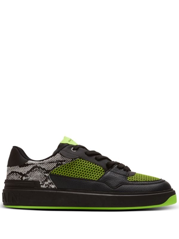 Balmain B-Court Flip snakeskin-effect sneakers