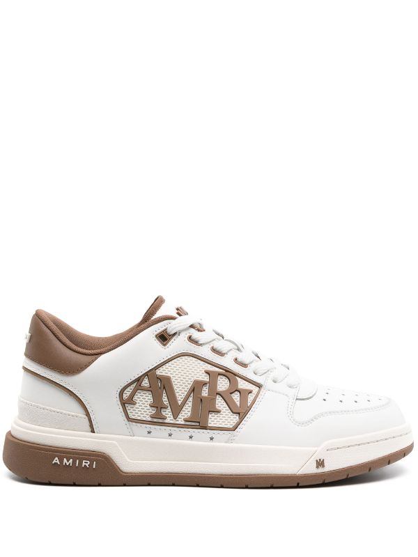 AMIRI logo-embossed leather sneakers