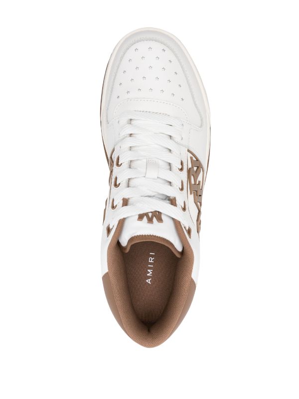 AMIRI logo-embossed leather sneakers