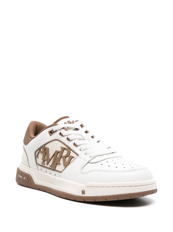 AMIRI logo-embossed leather sneakers