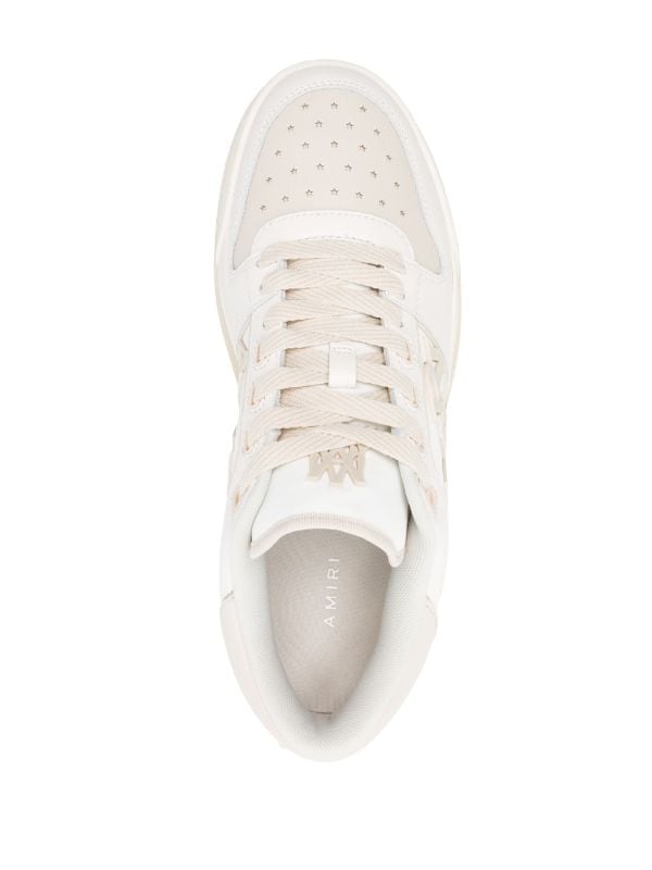 AMIRI logo-embossed leather sneakers