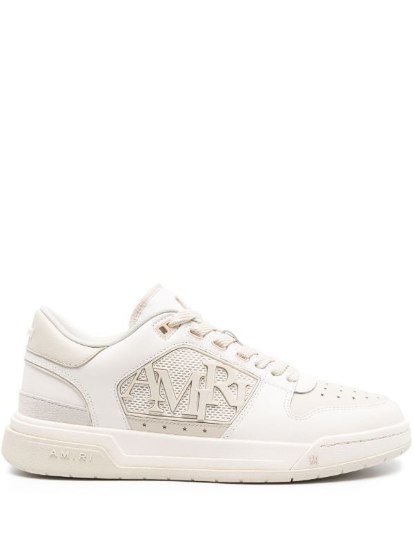 AMIRI logo-embossed leather sneakers