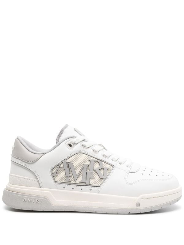 AMIRI logo-embossed leather sneakers