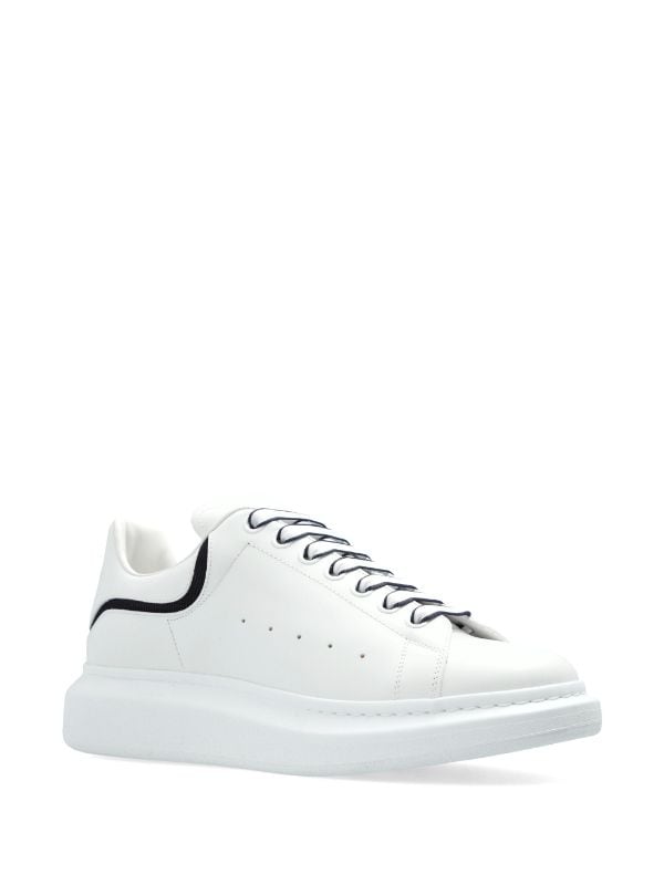 Alexander McQueen Oversized lace-up leather sneakers