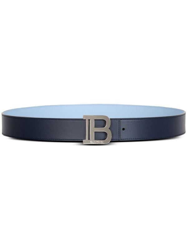 Balmain two-tone reversible leather belt