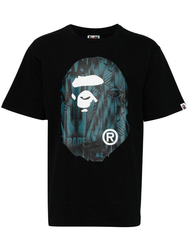 A BATHING APE® logo-print cotton T-shirt