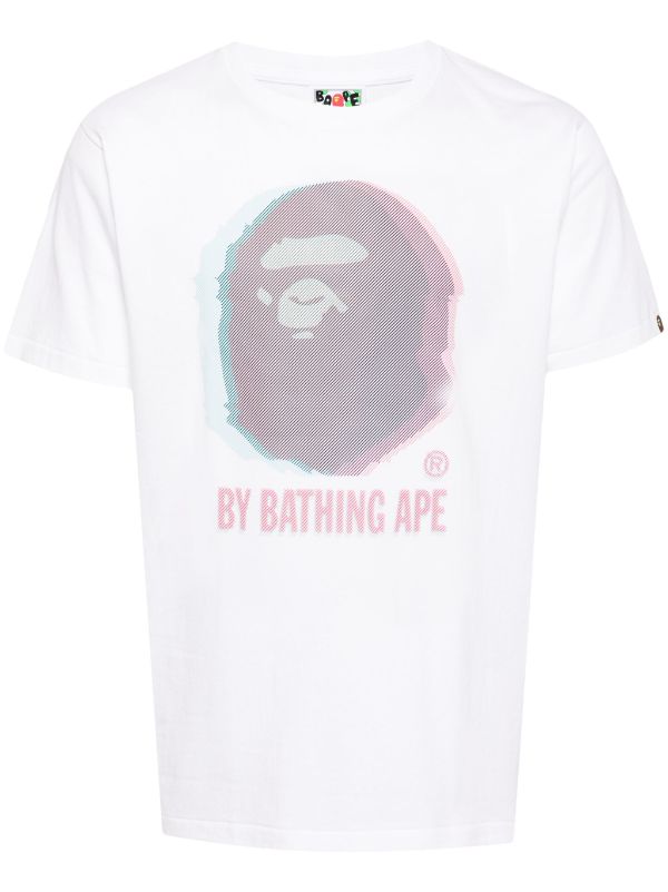 A BATHING APE® logo-print cotton T-shirt