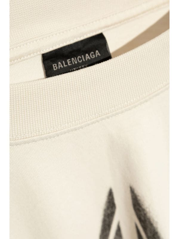 Balenciaga Metal BB Stencil cotton T-shirt