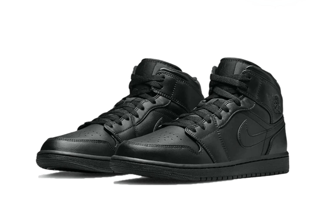 Air Jordan 1 Mid Triple Black (2022)