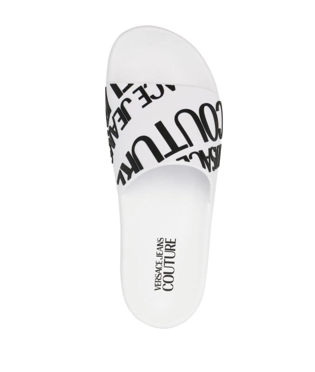 Versace Jeans Couture logo-print slip-on slides